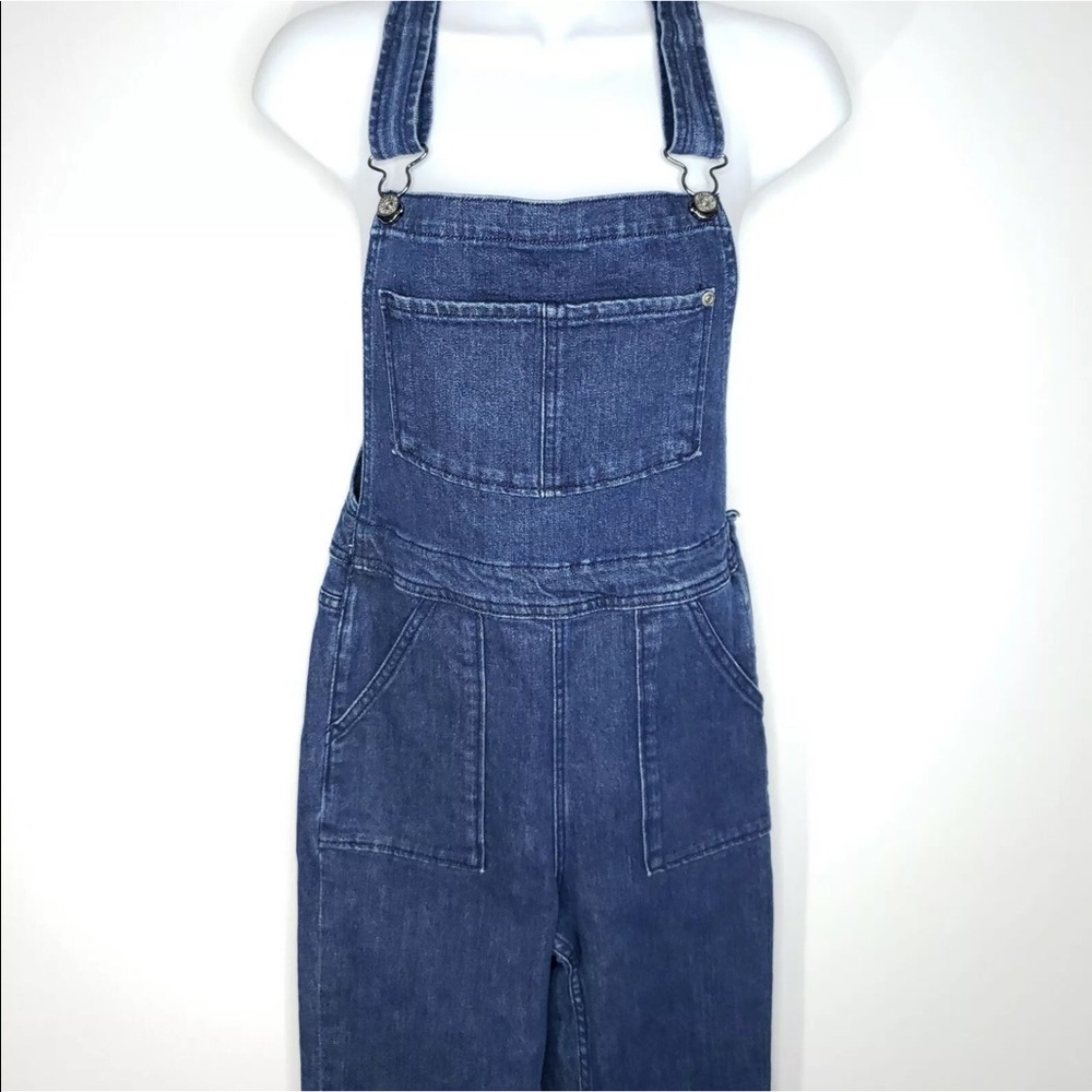H&M Coachella Denim Jean Overalls Wide Leg Small
